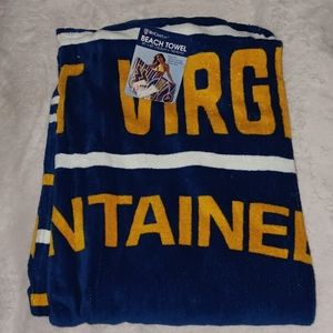 New West Virginia Mountaineers Vintage Beach Towel